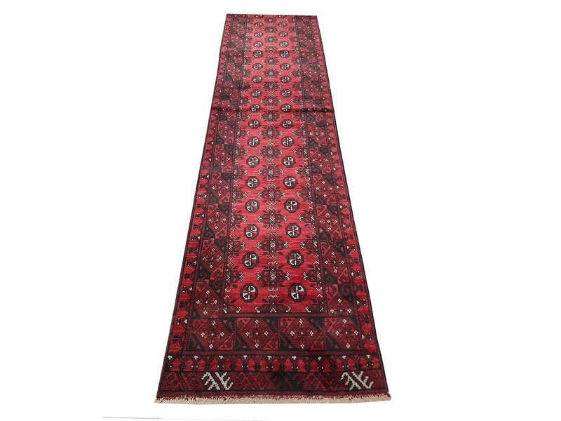 Beautiful Red Afghan Runner 570 x 76 CM