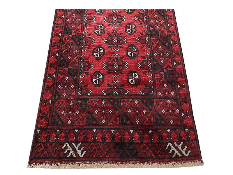 Beautiful Red Afghan Runner 570 x 76 CM