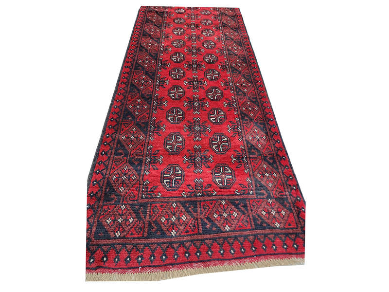 Stunning Red Afghan Runner 477 x 77 CM