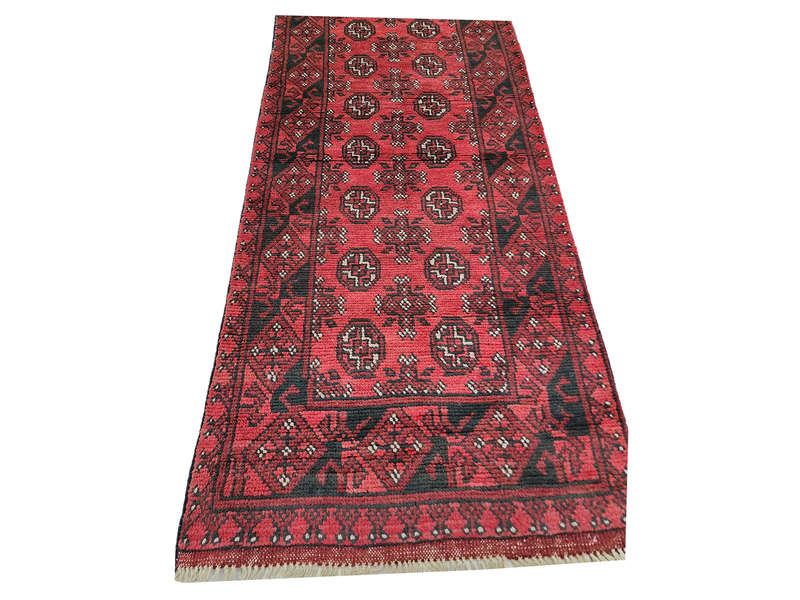 Stunning Red Afghan Runner 471 x 73 CM