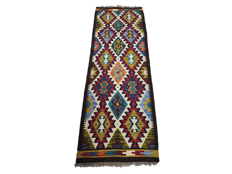 Stunning Afghan Maimana Kilim Runner 199 x 69 CM