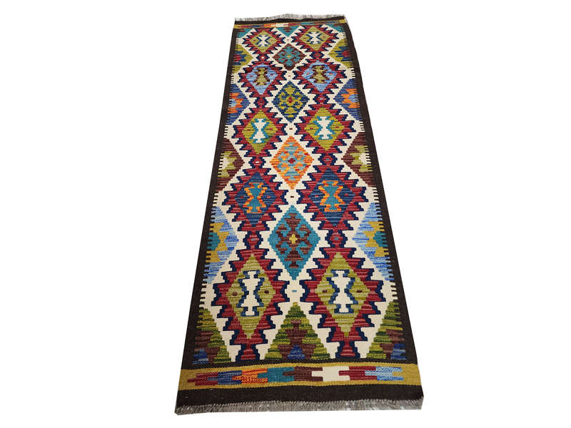 Stunning Afghan Maimana Kilim Runner 199 x 69 CM