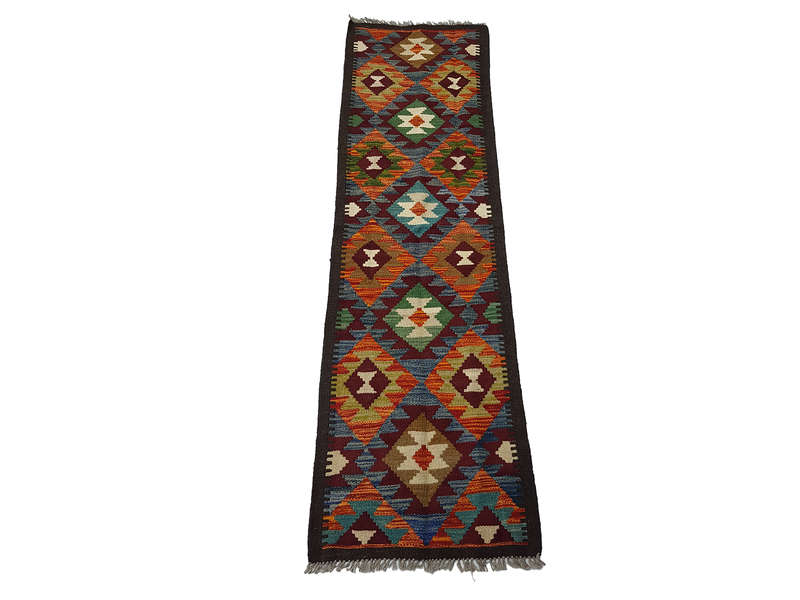 Gorgeous Afghan Maimana Kilim Runner 201 x 58 CM