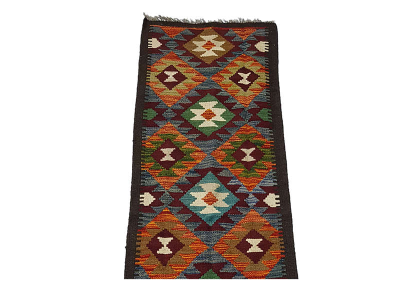 Gorgeous Afghan Maimana Kilim Runner 201 x 58 CM