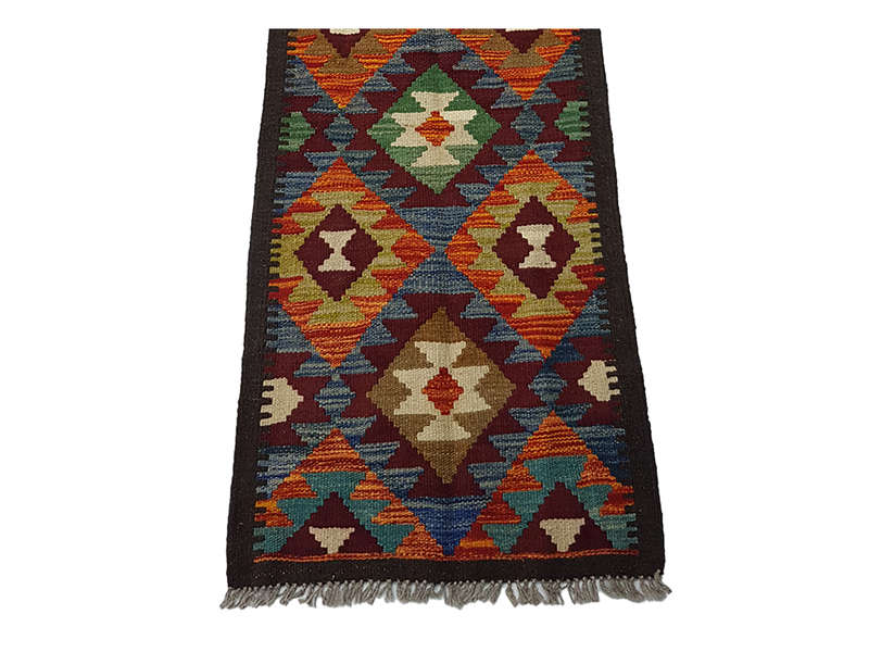 Gorgeous Afghan Maimana Kilim Runner 201 x 58 CM
