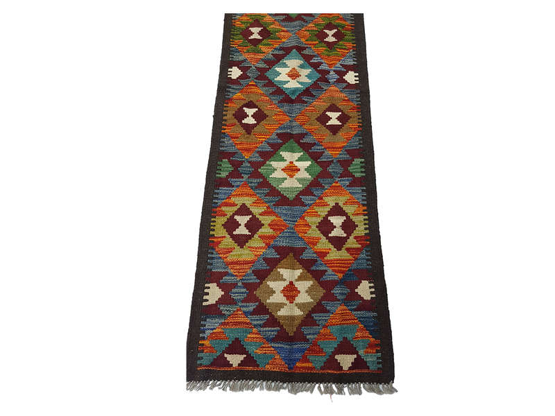 Gorgeous Afghan Maimana Kilim Runner 201 x 58 CM