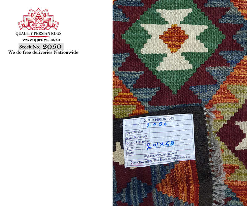 Gorgeous Afghan Maimana Kilim Runner 201 x 58 CM