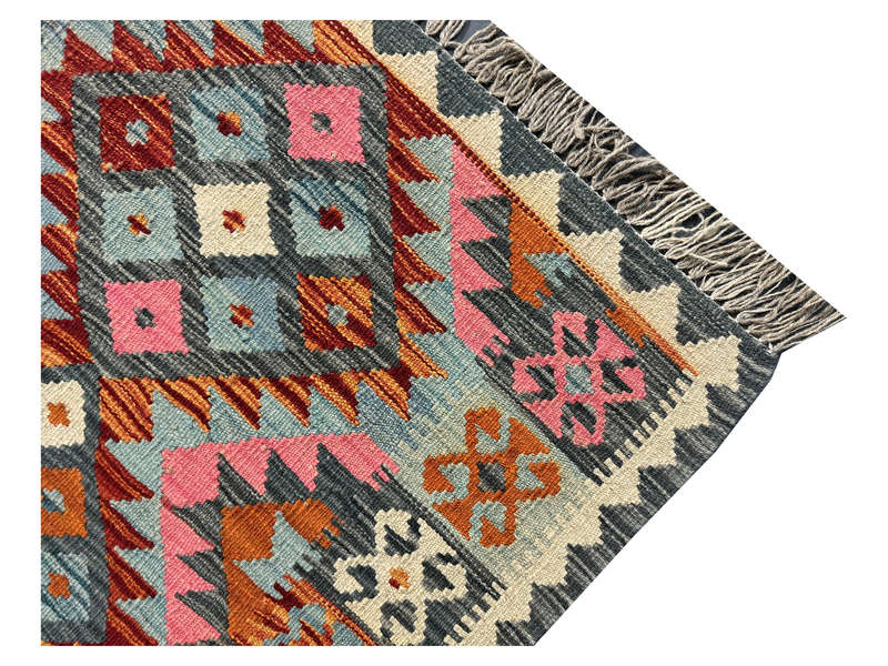 Stunning Pinkish Afghan Choubi Kilim 108 x 85 CM