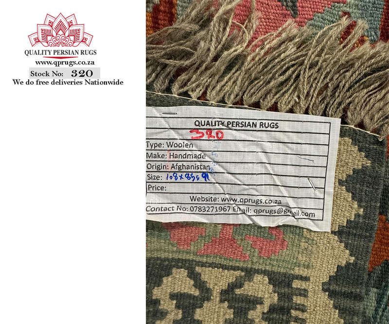 Stunning Pinkish Afghan Choubi Kilim 108 x 85 CM