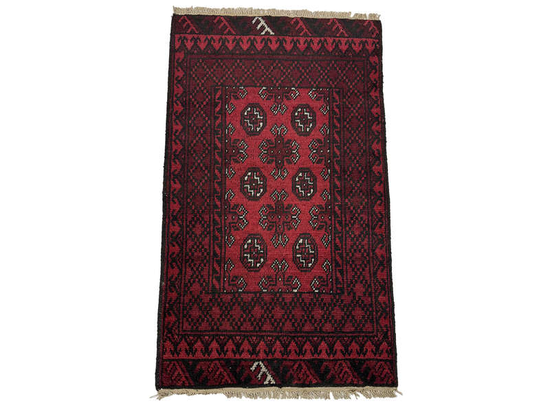 Beautiful Afghan Bukhara Design Carpet - 103 x 75 CM
