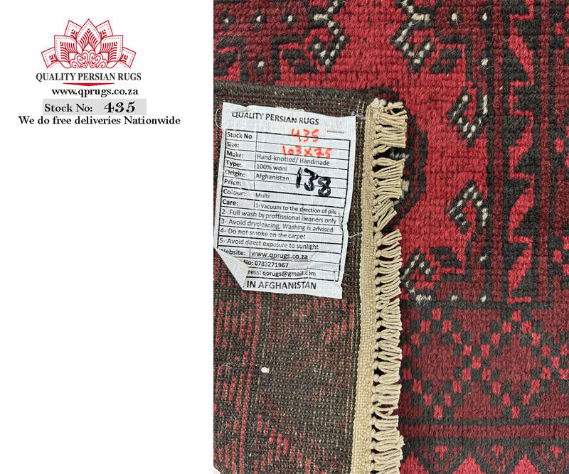 Beautiful Afghan Bukhara Design Carpet - 103 x 75 CM