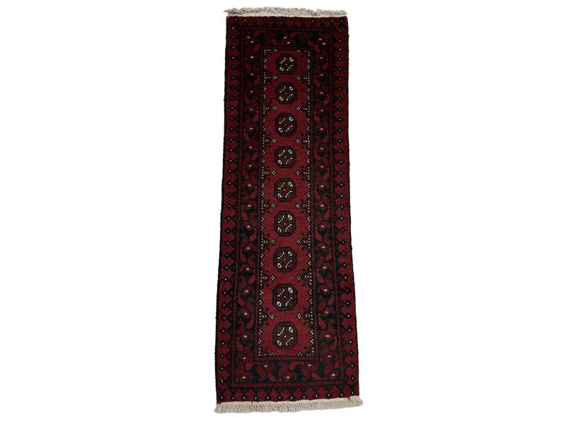 Beautiful Red Afghan Bukhara Design Runner 152 x 48 CM