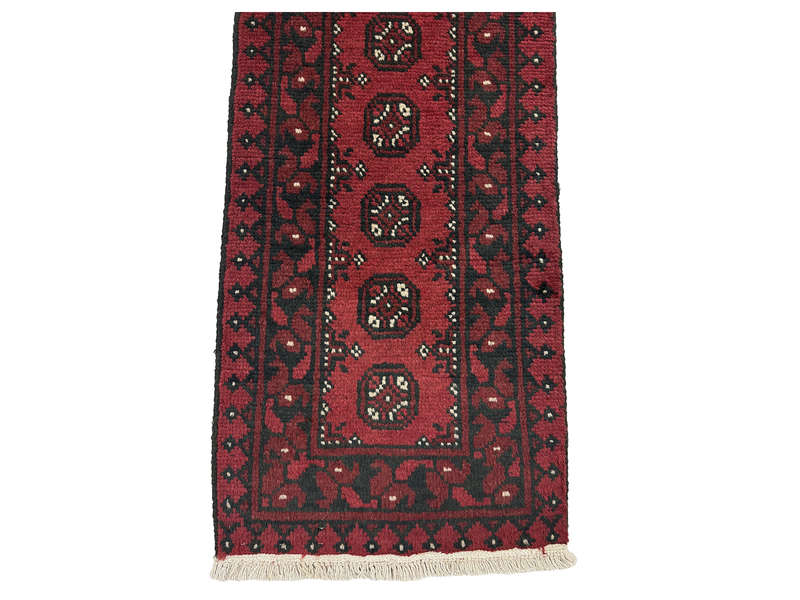 Beautiful Red Afghan Bukhara Design Runner 152 x 48 CM