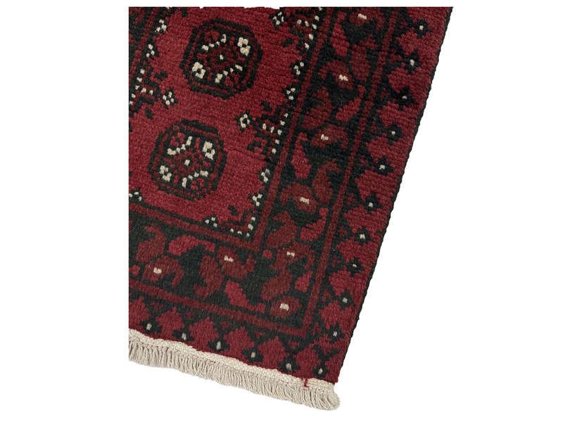 Beautiful Red Afghan Bukhara Design Runner 152 x 48 CM