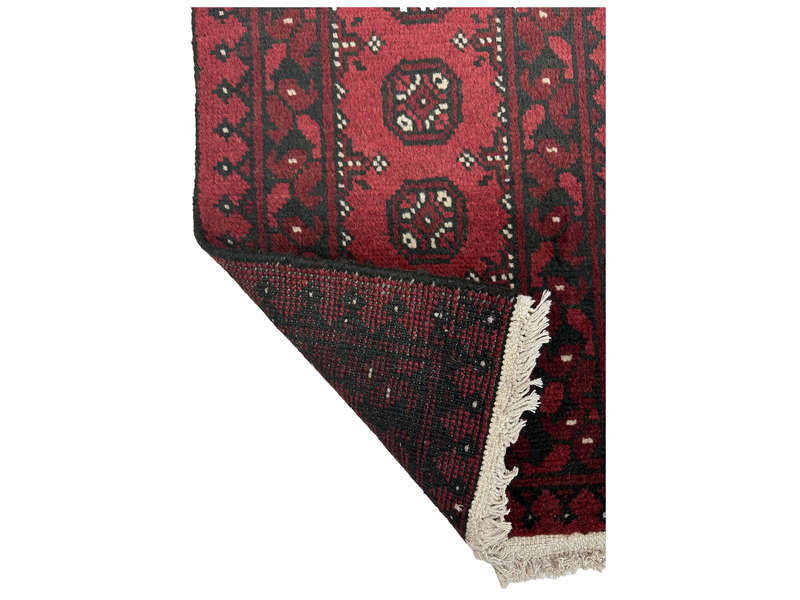 Beautiful Red Afghan Bukhara Design Runner 152 x 48 CM