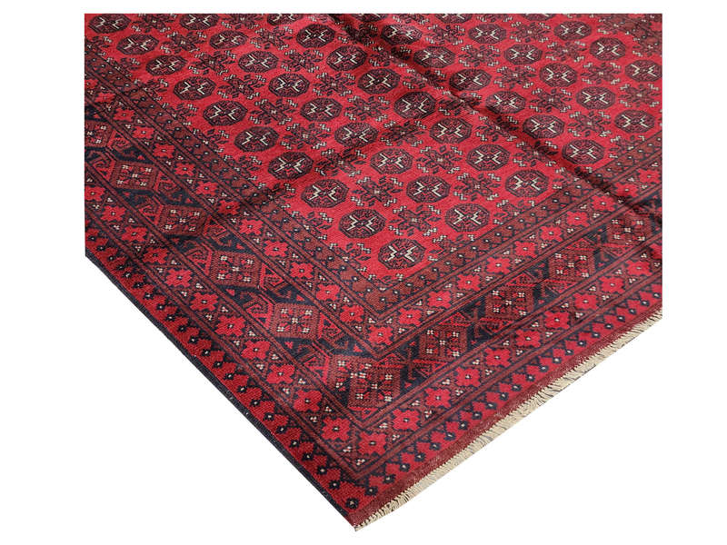 Fine Red Afghan Carpet 284 x 199 cm