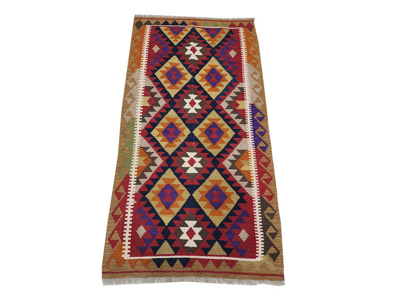 Beautiful Afghan Maimana kilim 202 x 109 CM