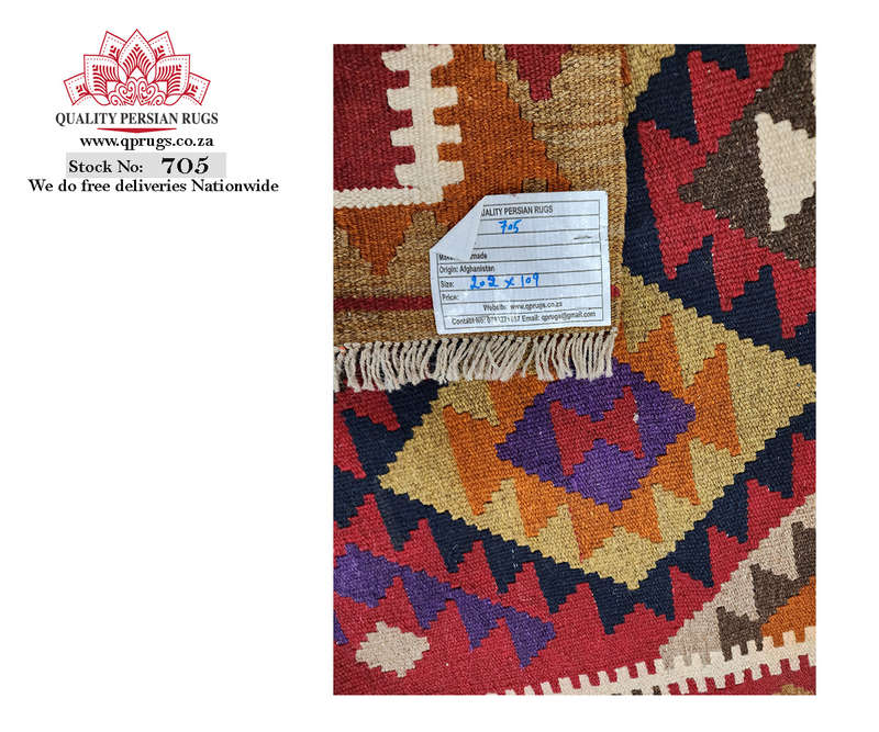 Beautiful Afghan Maimana kilim 202 x 109 CM