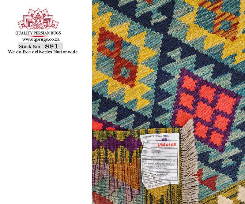 Gorgeous Afghan Maimana kilim 246 x 168 CM