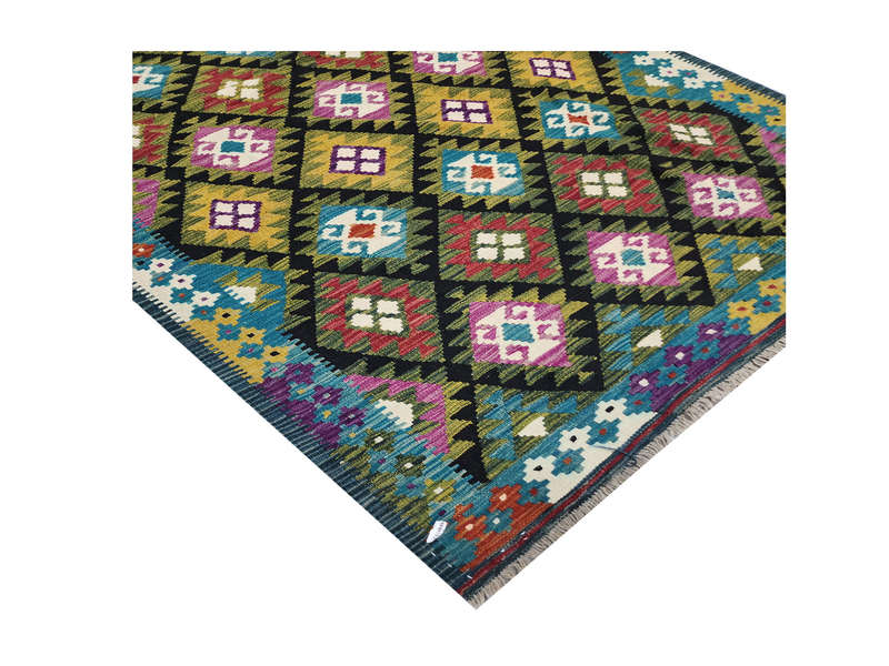 Stunning Afghan Maimana kilim Rug - 248 x 160 cm