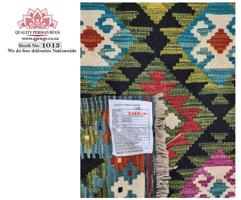 Stunning Afghan Maimana kilim Rug - 248 x 160 cm