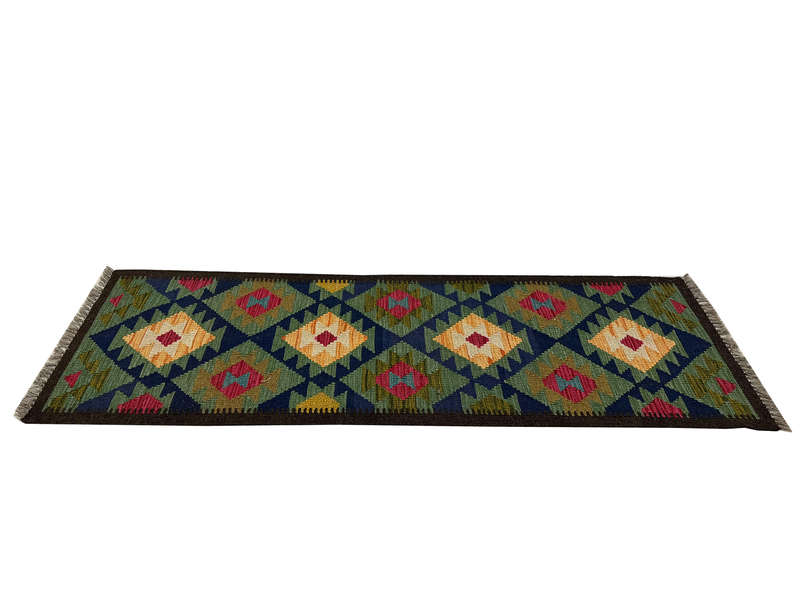 Fine Afghan Maimana kilim Rug 201 x 64 CM