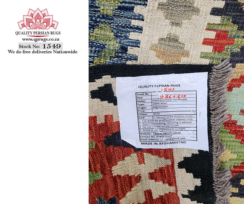 Stunning 5x3 Afghan Choubi kilim - 486 x 309 CM