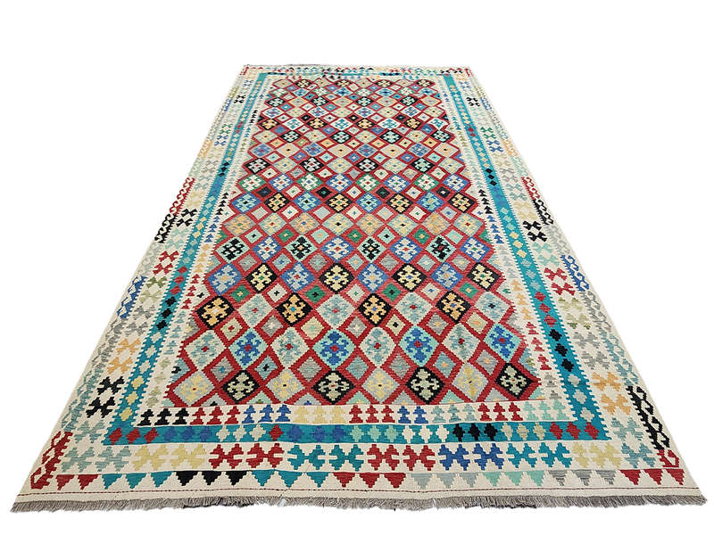 Incredible 5x3 Afghan Choubi kilim - 496 x 305 CM