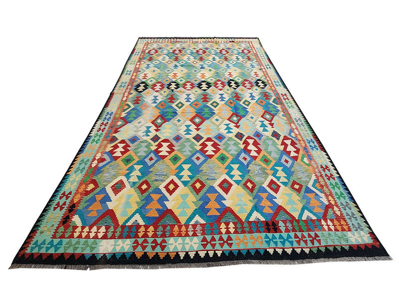 Stunning 5x3 Afghan Choubi kilim Rug - 519 x 318 CM