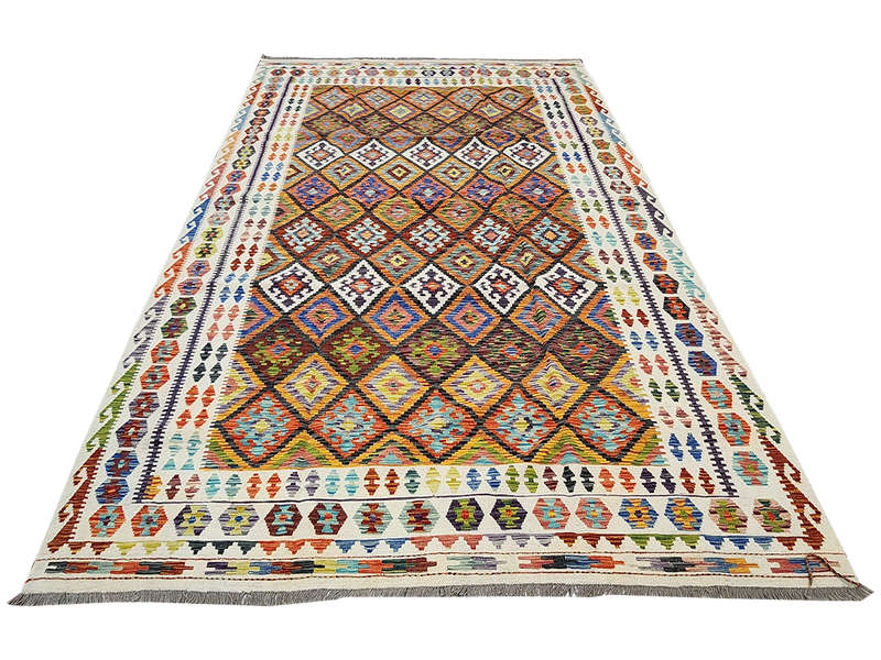 Incredible Afghan Handmade Kilim Rug 349 x 260 CM