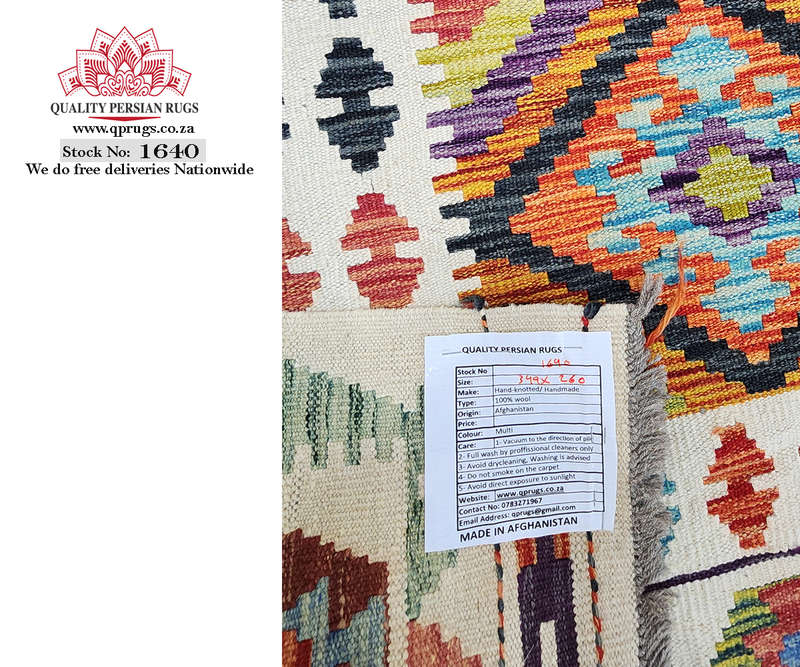 Incredible Afghan Handmade Kilim Rug 349 x 260 CM