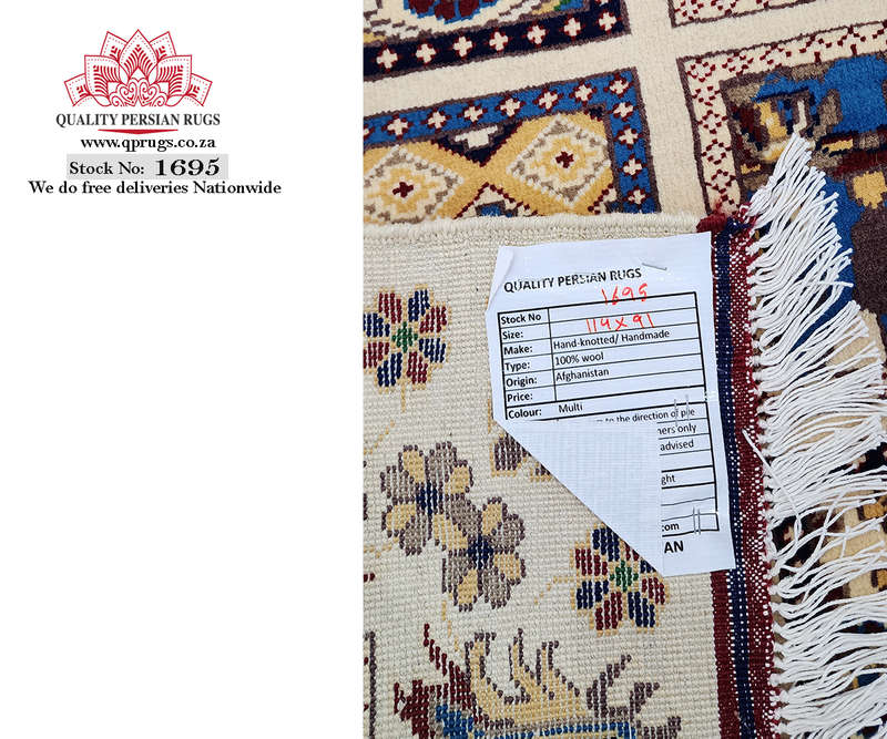 Fine Quality Afghan Ariana Carpet 114 x 91 CM