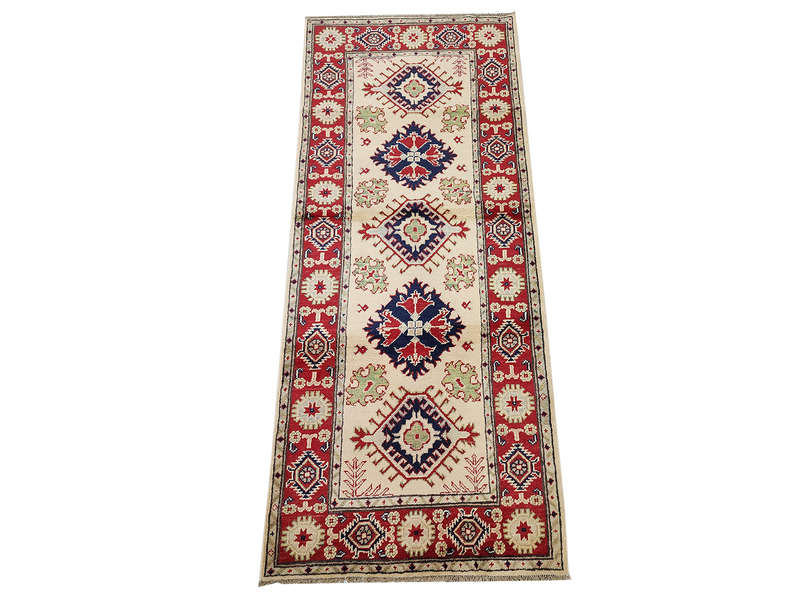 Gorgeous Afghan Handmade Kazaq Carpet 198 x 85 CM
