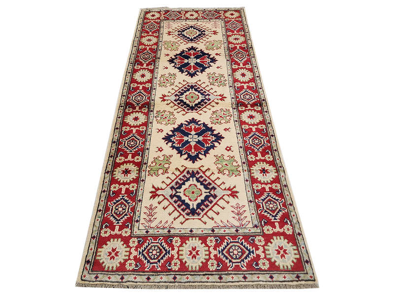 Gorgeous Afghan Handmade Kazaq Carpet 198 x 85 CM