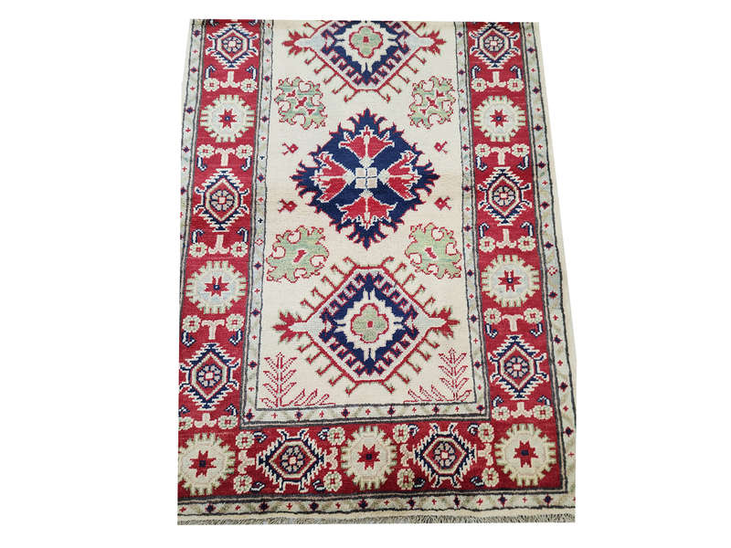 Gorgeous Afghan Handmade Kazaq Carpet 198 x 85 CM