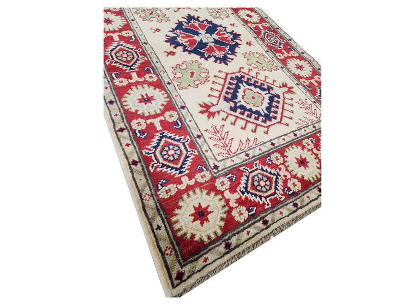 Gorgeous Afghan Handmade Kazaq Carpet 198 x 85 CM