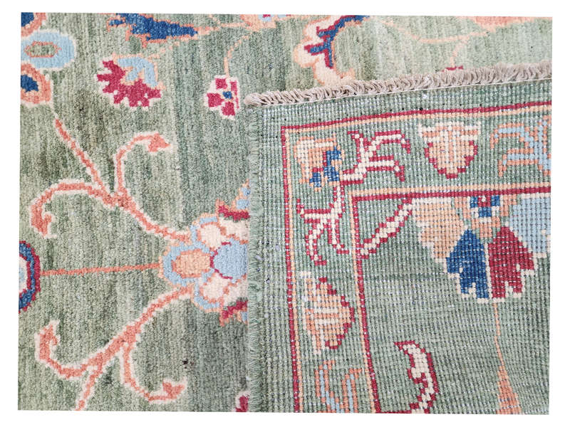 Stunning Afghan Ariana  Green Carpet 195  x 81 CM
