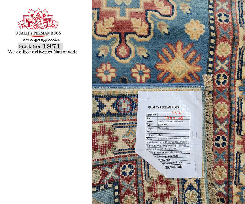 Fine Afghan Ariana Carpet Runner 290 x 78 CM