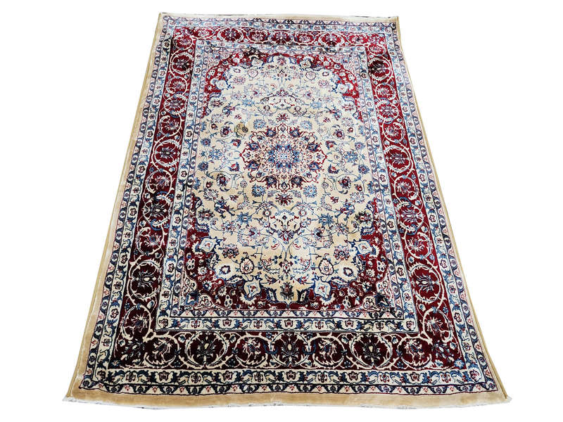 Stunning Beige, Red Kazac Carpet 170 x 120 cm