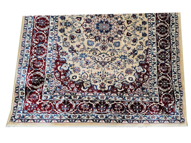 Stunning Beige, Red Kazac Carpet 170 x 120 cm
