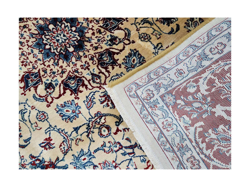 Stunning Beige, Red Kazac Carpet 170 x 120 cm