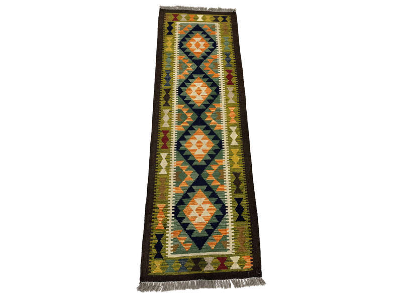 Gorgeous Afghan Maimana kilim Rug 198 x 65 CM