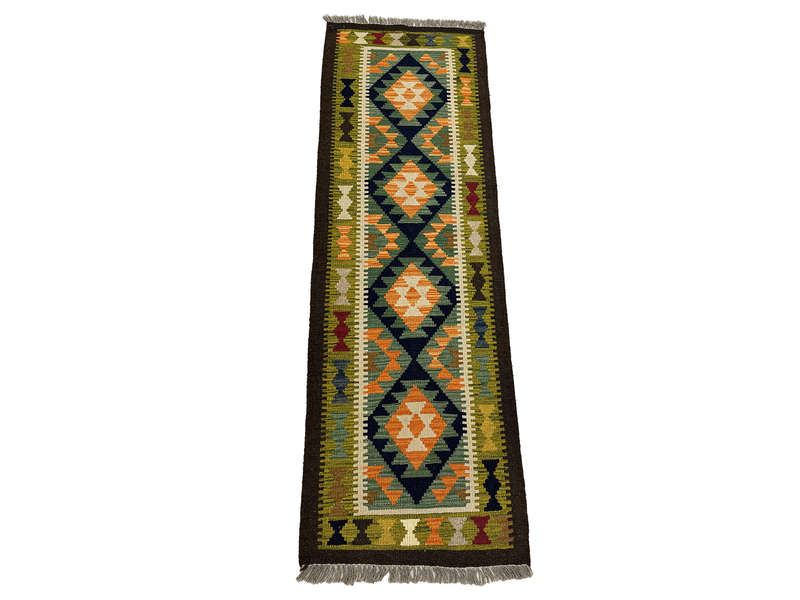 Gorgeous Afghan Maimana kilim Rug 198 x 65 CM