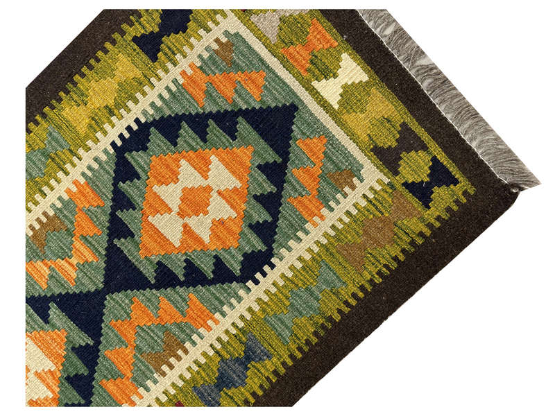 Gorgeous Afghan Maimana kilim Rug 198 x 65 CM