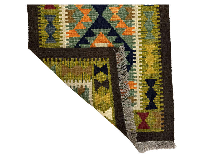 Gorgeous Afghan Maimana kilim Rug 198 x 65 CM