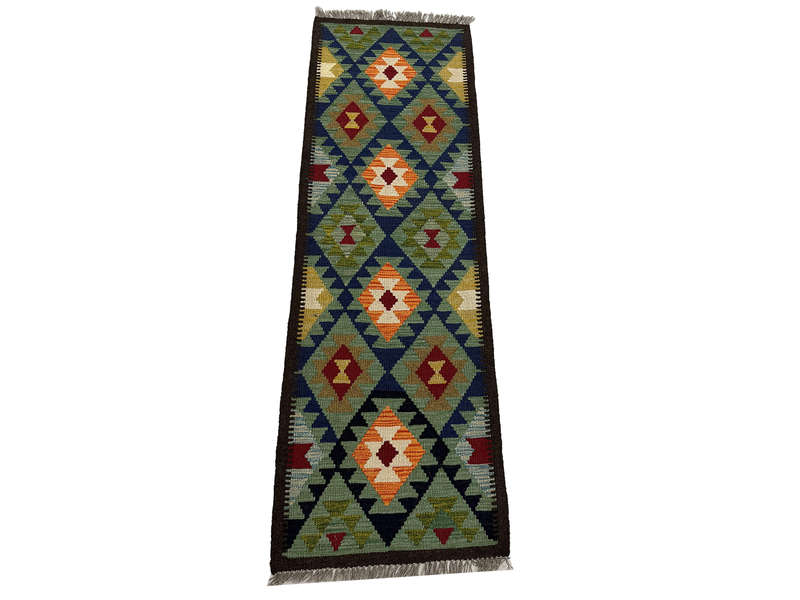 Gorgeous Afghan Maimana kilim Runner 203 x 68 CM