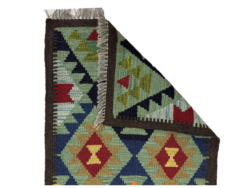 Gorgeous Afghan Maimana kilim Runner 203 x 68 CM