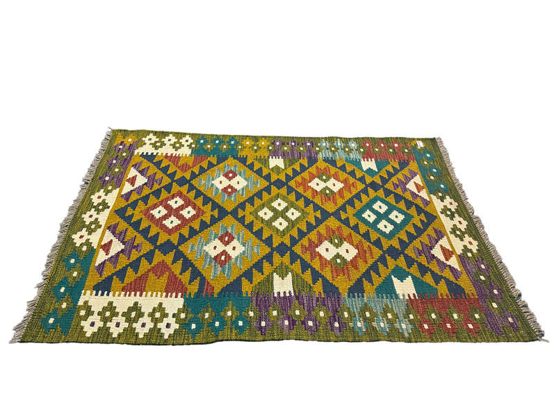 Fine Afghan Maimana Kilim Rug 144 x 100 CM
