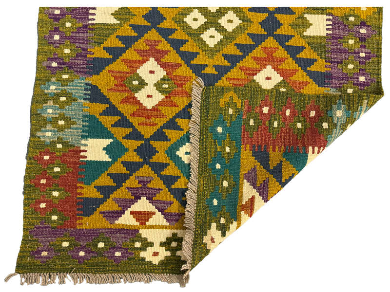 Fine Afghan Maimana Kilim Rug 144 x 100 CM