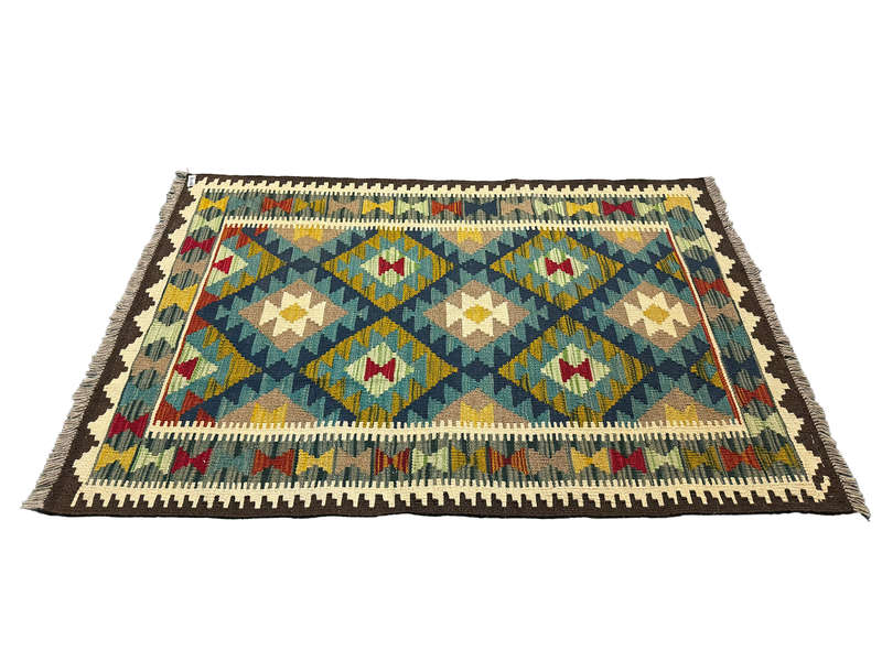 Incredible Afghan Maimana Kilim 147 x 97 CM